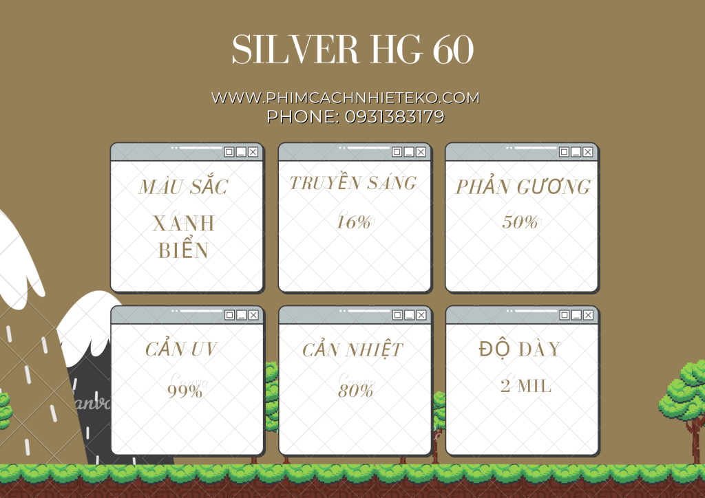 Thông số kỹ thuật phim cách nhiệt