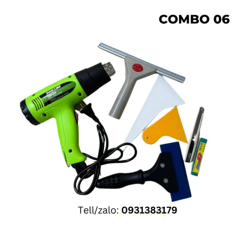 Combo 06 - Dụng cụ dán phim cách nhiệt nhà kính